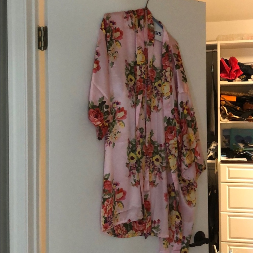 Kimono silk robe